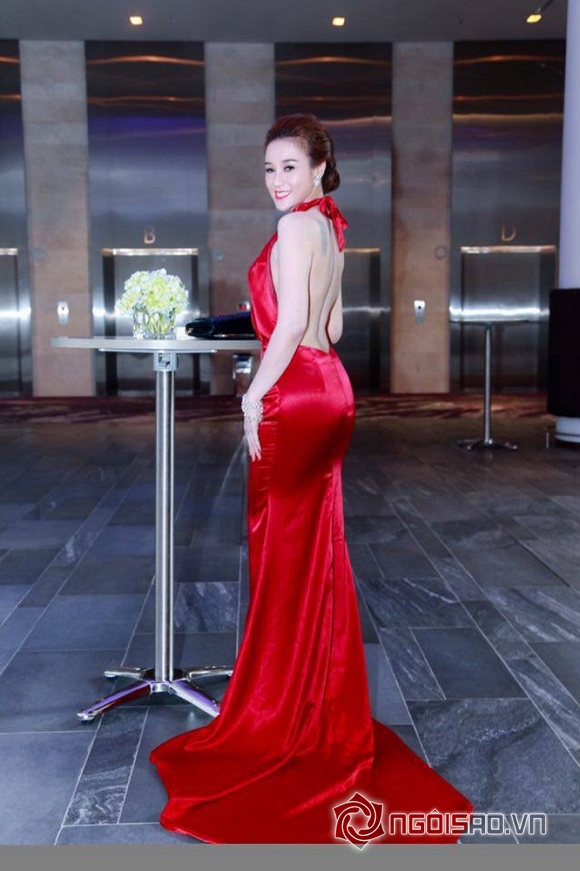 Cherry Đào, Doanh nhân Cherry Đào, cherry dao, Doanh nhân Cherry Đào nổi bật khi diện đầm đỏ, Hoa hậu Doanh nhân thế giới người Việt