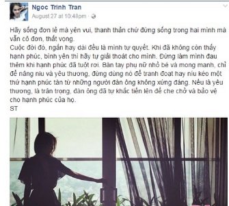 ngọc trinh, sao chia tay, ngoc trinh, nu hoang noi y, sao viet, ngọc trinh chia tay 