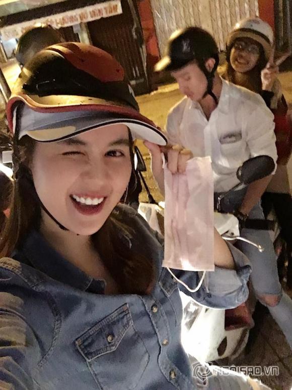 Người mẫu ngọc trinh,nữ hoàng nội y ngọc trinh,ngọc trinh phát quà trung thu
