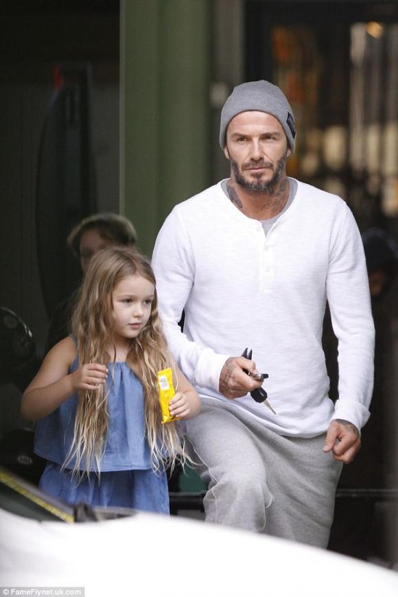 sao nhí Hollywood,bé Harper,Harper ra dáng thiếu nữ,David Beckham