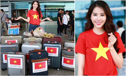 Nam Em, Phạm Hương, sao việt đụng hàng, Nam Em thi Miss Earth 