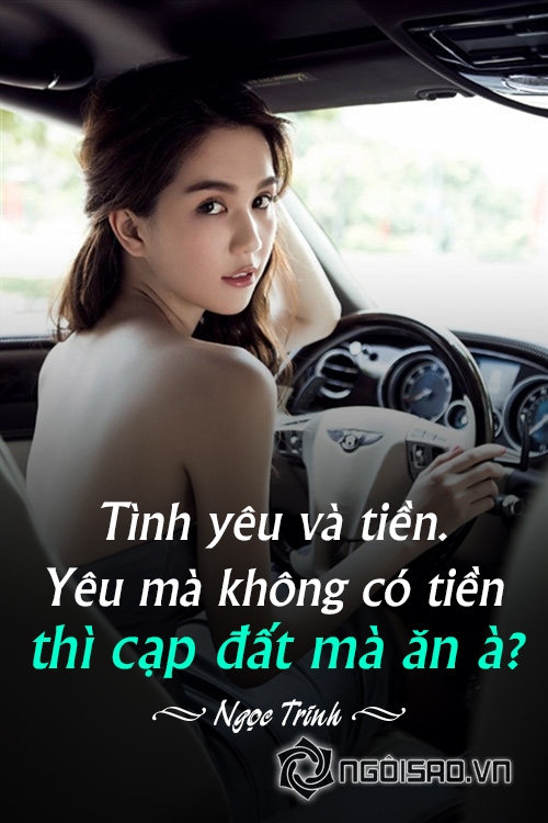 ngọc trinh, người mẫu ngọc trinh, phát ngôn của ngọc trinh, sao Việt