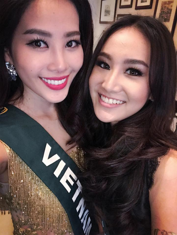 Nam Em, Phạm Hương, sao việt đụng hàng, Nam Em thi Miss Earth 