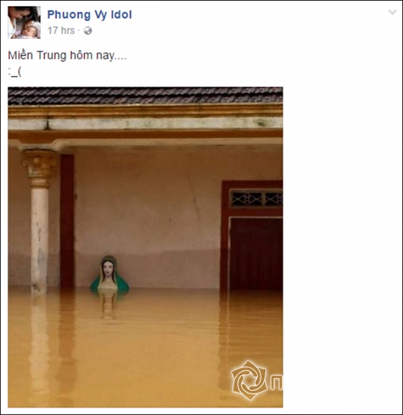 sao Việt, sao Việt kêu gọi giúp đỡ miền Trung, bão số 7