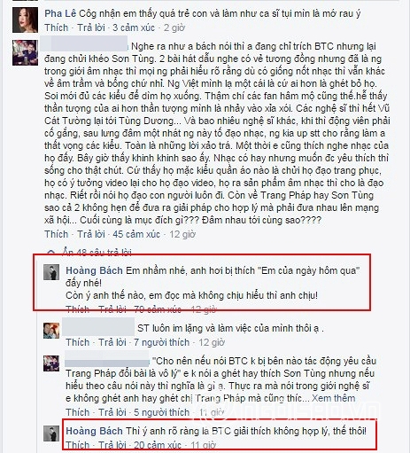 Hoàng Bách, Hoàng Bách và Sơn Tùng M-TP, Hoàng Bách đá xéo Sơn Tùng M-TP, Sơn Tùng M-TP, Sơn Tùng M-TP và Trang Pháp