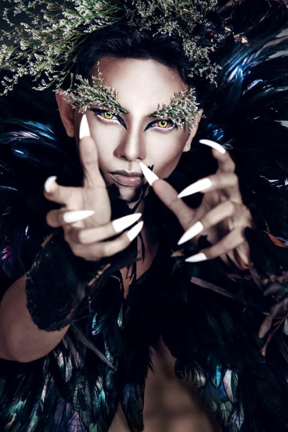 sao việt, ảnh mới phan hiển, phan hiển trong lễ hallowen, phan hiển rùng rợn