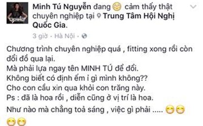 sao Việt,Minh Tú,Lan Khuê,giải bạc Siêu mẫu Việt Nam 2013,Hoa khôi Áo dài,Minh Tú bị đổi đồ