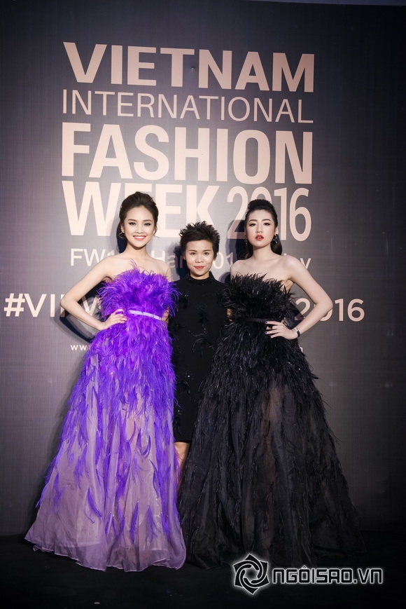 Dàn sao việt,tuần lễ thời trang,hoa hậu ngọc hân, sao viet, Vietnam International Fashion Week Thu Đông, thảm đỏ sao việt, ntk xuân lê