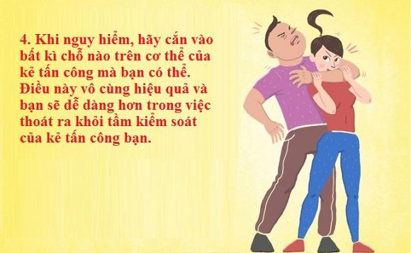 tự vệ, kỹ thuật tự vệ, tự vệ cho phụ nữ, 7 kỹ thuật tự vệ