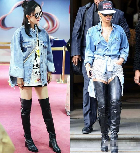 Dương Mịch, Rihanna, phong cách thời trang của Dương Mịch