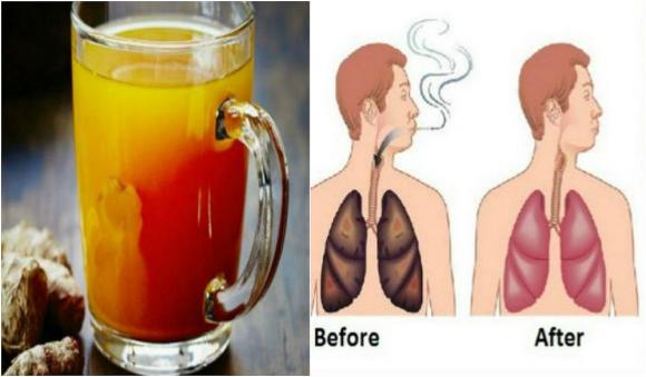 làm sạch phổi, nước uống làm sạch phổi, hút thuốc lá,  nước uống cứu phổi