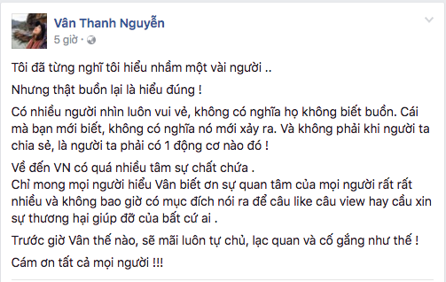 Vân Hugo, sao việt, 