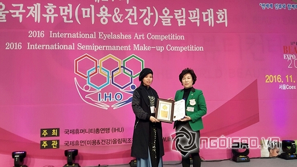 Doanh nhân Nguyễn Thị Hiền làm giám khảo Olympic Tài Năng Nghệ thuật Làm Đẹp châu Á 2016 0 Doanh nhân Nguyễn Thị Hiền, Nguyễn Thị Hiền làm giám khảo, Mimosa Spa