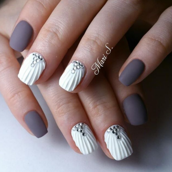 Mẫu nail đẹp, móng tay ngắn, mẫu nail