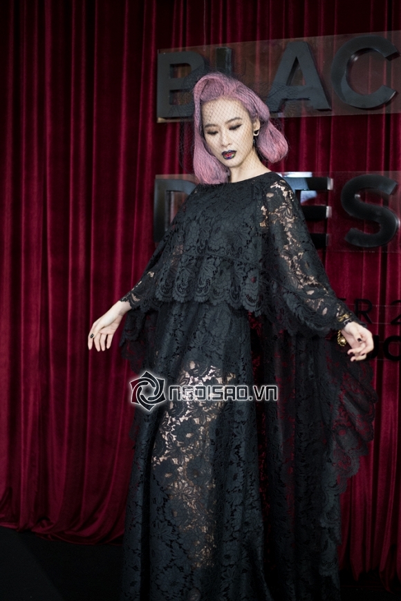 show Đỗ Mạnh Cường, Angela Phương Trinh, ma nữ tóc hồng, sao trên thảm đỏ, The Little Black Dress
