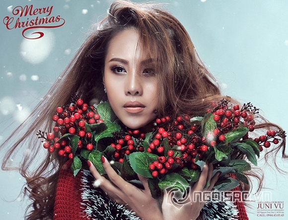 MC Đỗ Phương Thảo trổ tài làm bánh Giáng sinh tặng thực khách tại nhà hàng Cỏ Tranh 0 MC Đỗ Phương Thảo, Đỗ Phương Thảo, Nhà hàng Cỏ Tranh, bò tơ Củ Chi, MC Do Phuong Thao