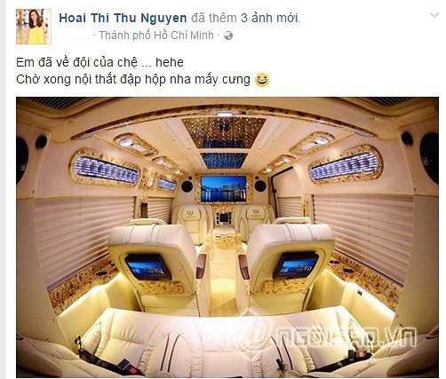 Hoa hậu Thu Hoài, Hoa hậu Thu Hoài tậu xe sang, Hoa hậu Thu Hoài mua xe Limousine