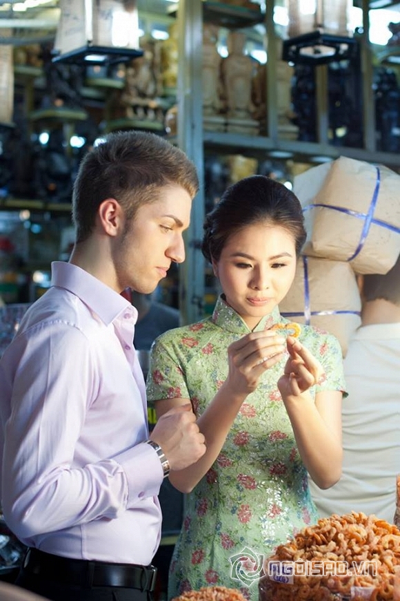 sao việt, vân trang, vân trang sinh con, bộ ảnh tết của vân trang