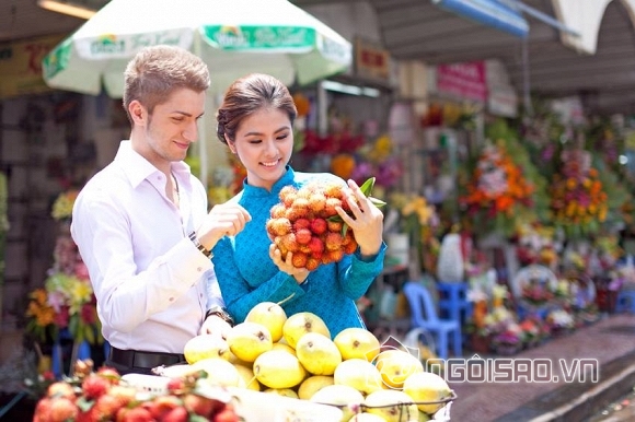 sao việt, vân trang, vân trang sinh con, bộ ảnh tết của vân trang