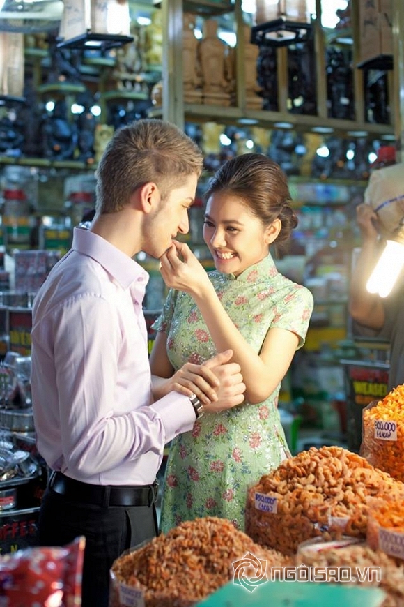 sao việt, vân trang, vân trang sinh con, bộ ảnh tết của vân trang