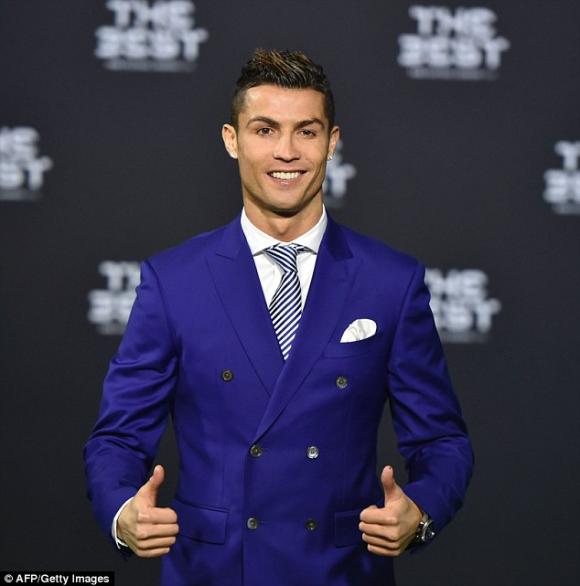 Cristiano Ronaldo, Cristiano Ronaldo Cầu thủ hay nhất FIFA 2016, Giải thưởng 