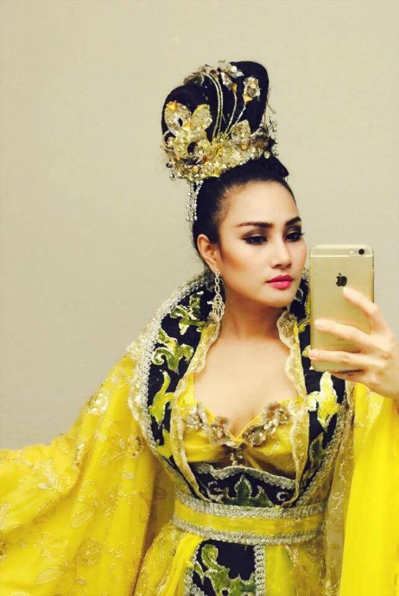 Hoa hậu Hoàng Bảo Anh, hoang bao anh, sao vieetj, mc, đài VNATV 57.3