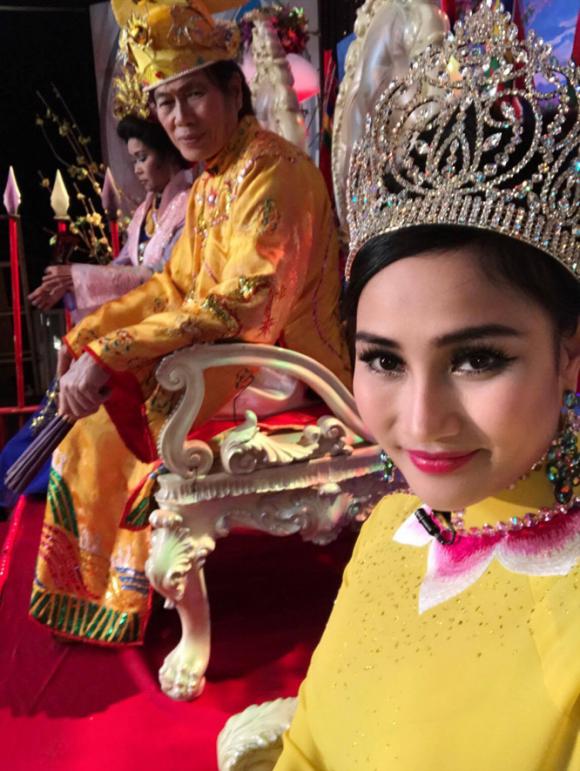 Hoa hậu Hoàng Bảo Anh, hoang bao anh, sao vieetj, mc, đài VNATV 57.3