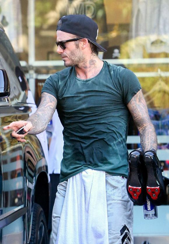David Beckham, David Beckham luyện tập, David Beckham yêu thể thao