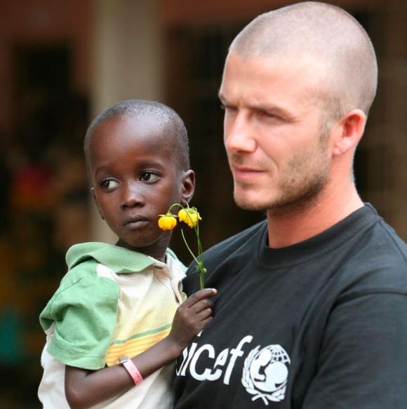 David Beckham, David Beckham làm từ thiện, vợ chồng David Beckham, các sao Hollywood