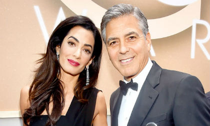 vợ George Clooney, bà xã George Clooney sành điệu, Nữ luật sư Amal Clooney, vợ chồng George Clooney,sao Hollywood