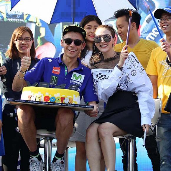 minh hằng, ca sĩ minh hằng, Valentino Rossi, sao Việt