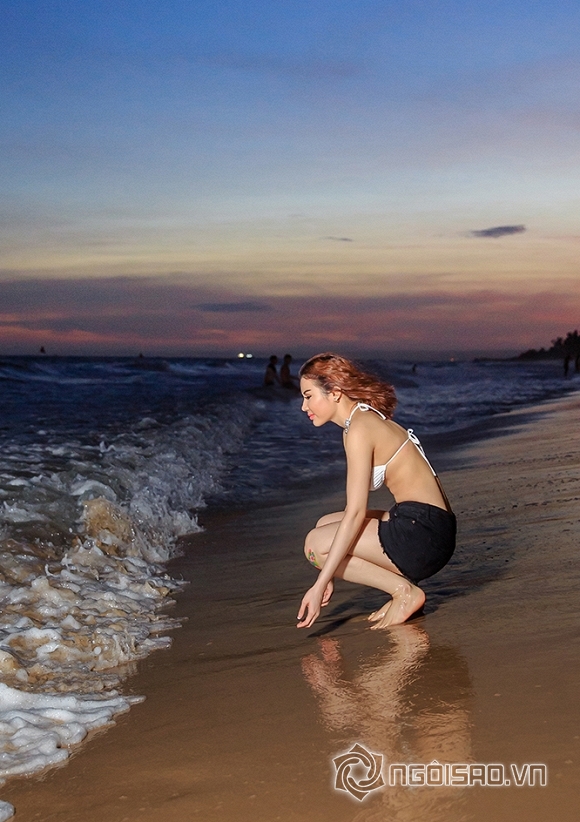Hoa hậu Jenny Trần diện bikini khỏe vóc dáng chuẩn tại biển quê nhà Phan Thiết 0 Hoa hậu Jenny Trần, Jenny Trần diện bikini, Mirage Skin Care & Spa