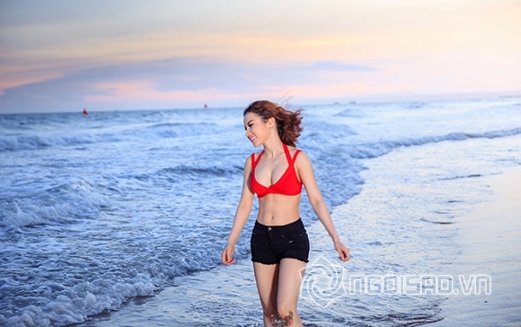 Hoa hậu Jenny Trần diện bikini khỏe vóc dáng chuẩn tại biển quê nhà Phan Thiết 0 Hoa hậu Jenny Trần, Jenny Trần diện bikini, Mirage Skin Care & Spa