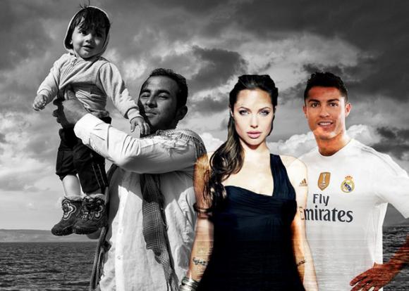 Angela Jolie , minh tinh Hollywood Angela Jolie, Cristiano Ronaldo đóng phim cu