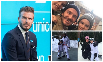 sao hollywood, Beckham, vợ chồng Beckham, Beckham mừng sinh nhật con trai, con trai Beckham