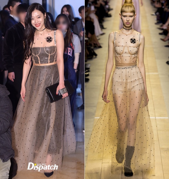 ,diễn viên Lưu Diệc Phi,thần tiên tỷ tỷ Lưu Diệc Phi, sao Hoa ngữ, Tuần lễ thời trang 2017 của Dior
