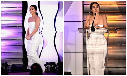 thời trang của Kim siêu vòng ba,m Kim siêu vòng ba,vòng ba kỳ quặc của Kim Kardashian,vòng một của Kim Kardashian, sao Hollywood