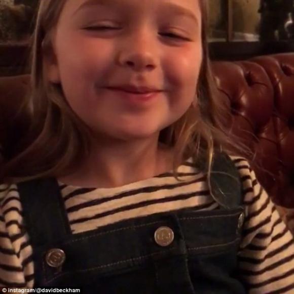 sao Hollywood,ngôi sao David Beckham,vợ chồng david beckham,con gái David Beckham, Harper