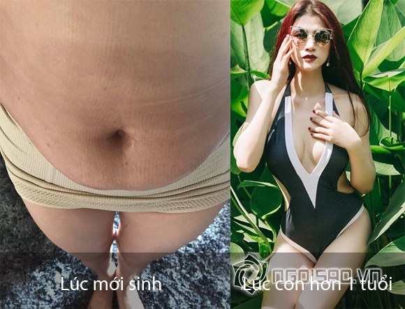 Nhìn bụng mỡ xồ xề của mỹ nhân Việt khi mang bầu để lấy tinh thần giảm cân sau sinh