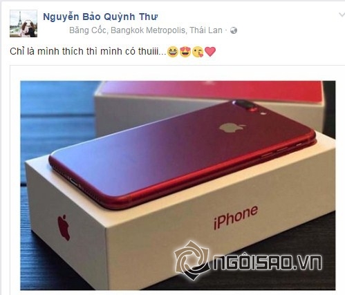 sao Việt, sao Việt sở hữu iphone 7 đỏ, iphone 7 màu đỏ