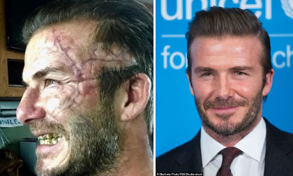 David Beckham, cựu danh thủ David Beckham, David Beckham và con trai út, David Beckham giải cứu con trai, sao Hollywood