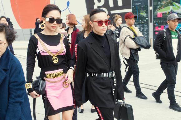 sao việt, tóc tiên, tóc tiên tại hàn quốc, seoul fashion week 2017, sơn tùng tại seoul fashion week 2017