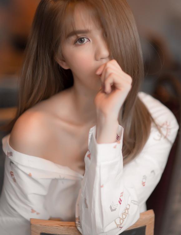 Người mẫu ngọc trinh,nữ hoàng nội y ngọc trinh,ngọc trinh khoe tóc mới