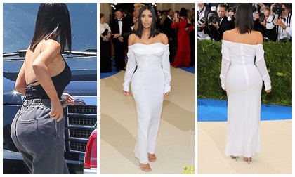 Kim siêu vòng 3,thời trang Kim Kardashian,vòng ba của Kim Kardashian, sao Hollywood