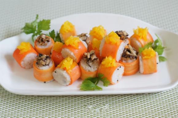  sush, cuộn sushi, dạy nấu ăn