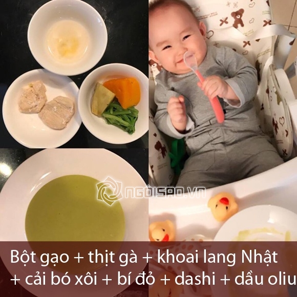 Hồng Quế, con gái Hồng Quế, thực đơn ăn dặm, người mẫu Hồng Quế