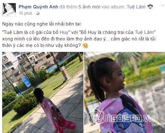sao việt, phạm quỳnh anh, quang huy, vợ chồng phạm quỳnh anh, vợ chồng phạm quỳnh anh trục trặc 