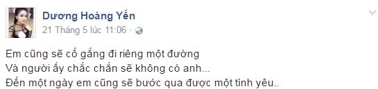 sao việt, dương hoàng yến, dương hoàng yến chia tay, dương hoàng yến chia tay hà anh, bạn trai dương hoàng yến 