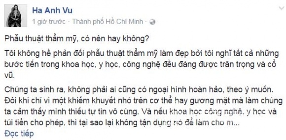 sao việt, sao việt phẫu thuật thẩm mỹ, hà anh, siêu mẫu hà anh phẫu thuật, quan điểm hà anh về phẫu thuật thẩm mỹ