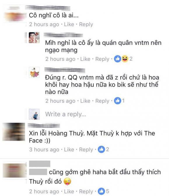 Hoàng Thùy, Hoàng Thùy Lan Khuê, Lan Khuê, The Face 2017